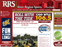 Tablet Screenshot of msn.riverregionsports.com